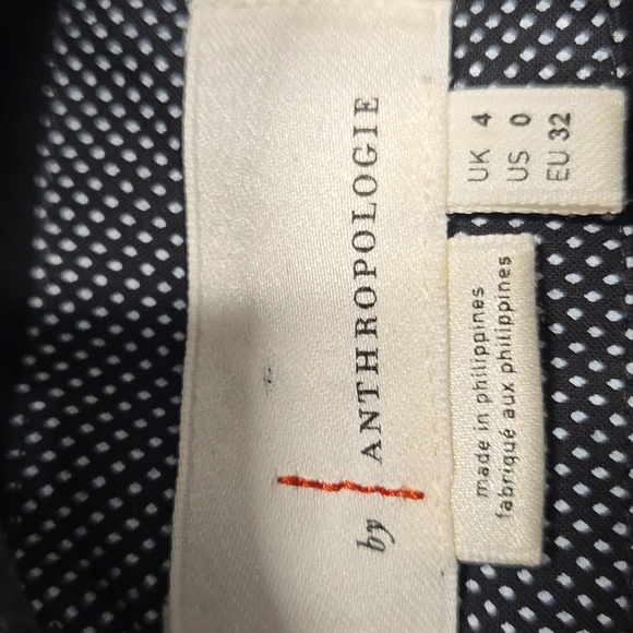 by Anthropologie-"Roxie" Black Textured Fringe Shift Dress-Size 0 - Picture 12 of 17